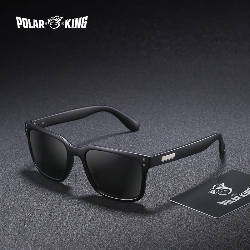 

POLARKING Brand Vintage Rivet Designer Sun Glasses For Men Travel Oculos de sol Men's Polarized Sunglasses For Driving Eyewear