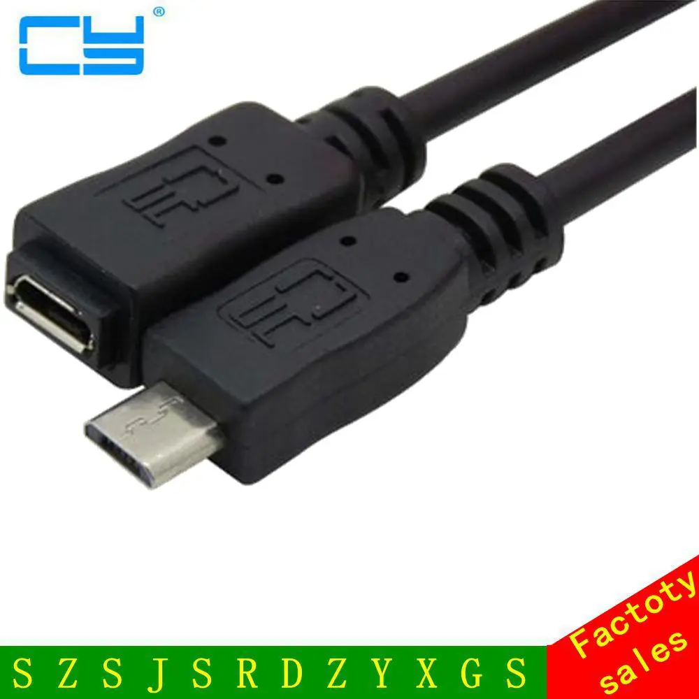 Бесплатная доставка 1 5 м Micro USB штекер гнездо контактный удлинитель параметры