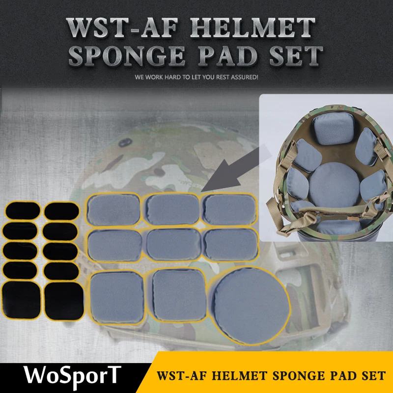 WoSporT Тактический аксессуар губка коврик набор шлемов DIY Открытый страйкбол Пейнтбол Охота Армия Военный CS шлем запасные части