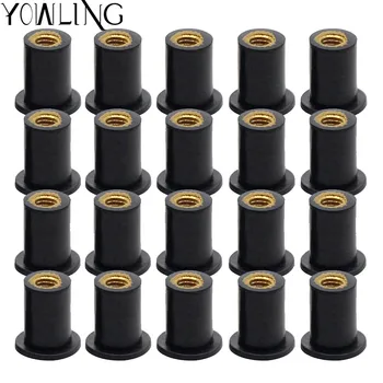 

M5 5MM Motorcycle Windscreen Well nut Rubber Well Nuts Screw Bolt Blind Fastener Fishing FOR Kawasaki z800 z750 z1000 er6n z250