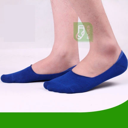 Распродажа, мужские носки-тапочки, тонкие невидимые хлопковые полосатые носки, мужские летние носки высокого качества - Цвет: blue