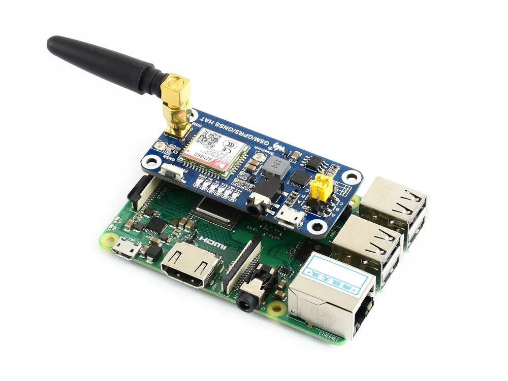 Крышка GSM/GPRS/GNSS/Bluetooth 3 0 для 2B/3B/3B +/Zero W поддержка SMS телефона электронной почты
