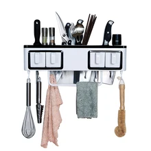 Кухонная многофункциональная стойка для специй, держатель для ножей, настенная приправа, Полка для специй wx8021352