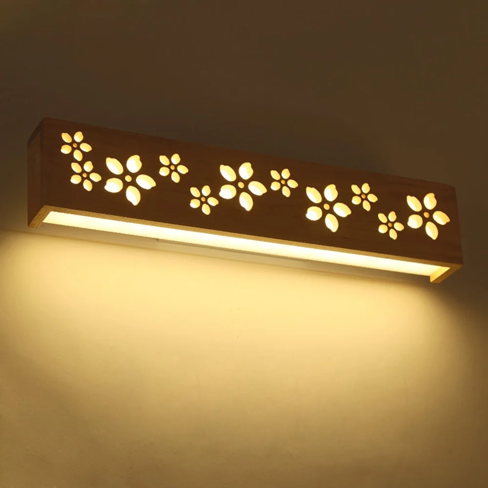 Современные Nordic дерева светодиодный настенный светильник кабинет зеркало лампы Спальня ночники бра 3 цвета Свет Декор Книги по искусству