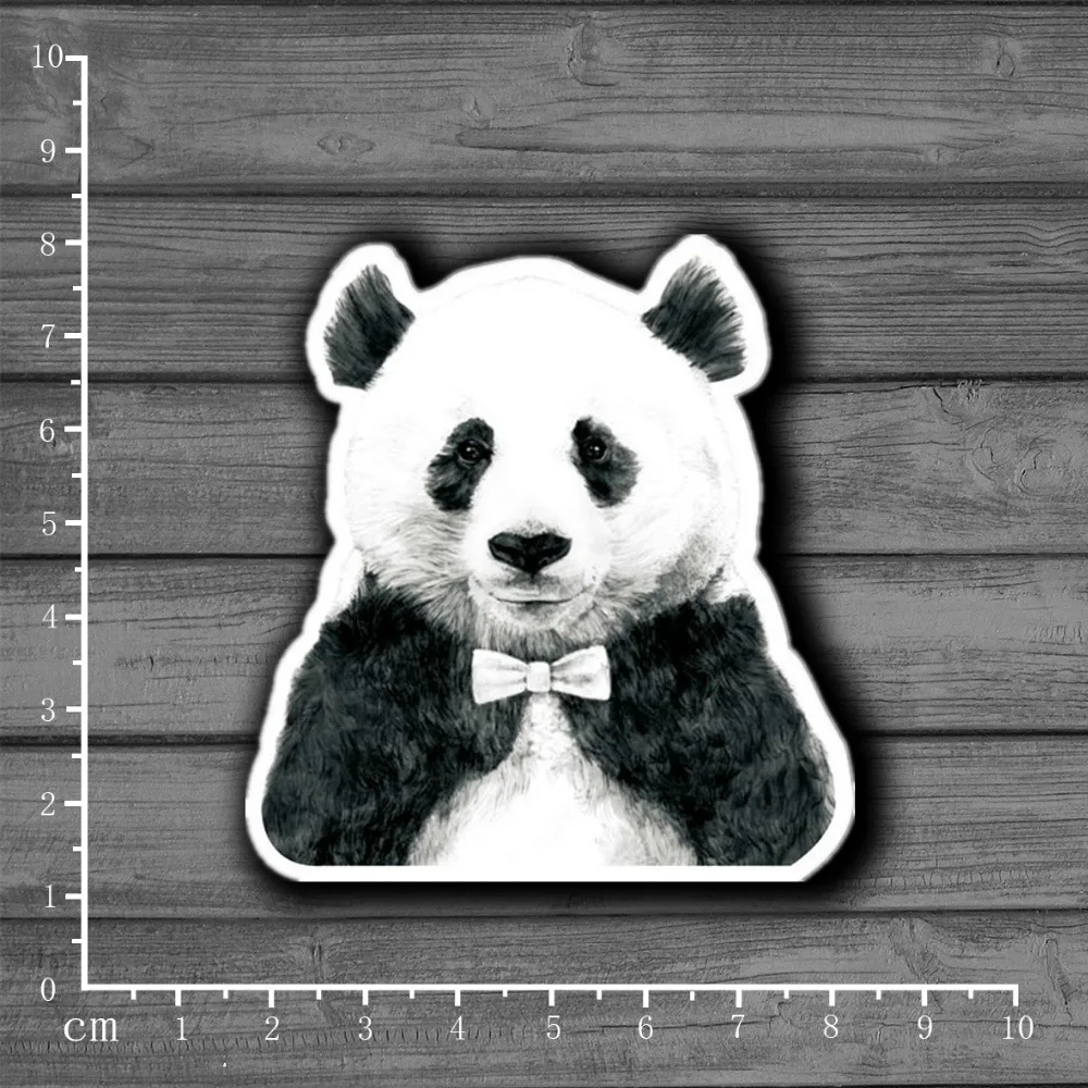 

Tie Gentleman Panda Stationery Graffiti Suitcase Kids Sticker Decor For Ablum Scrapbooking Laptop Notebook Sticker[Single]