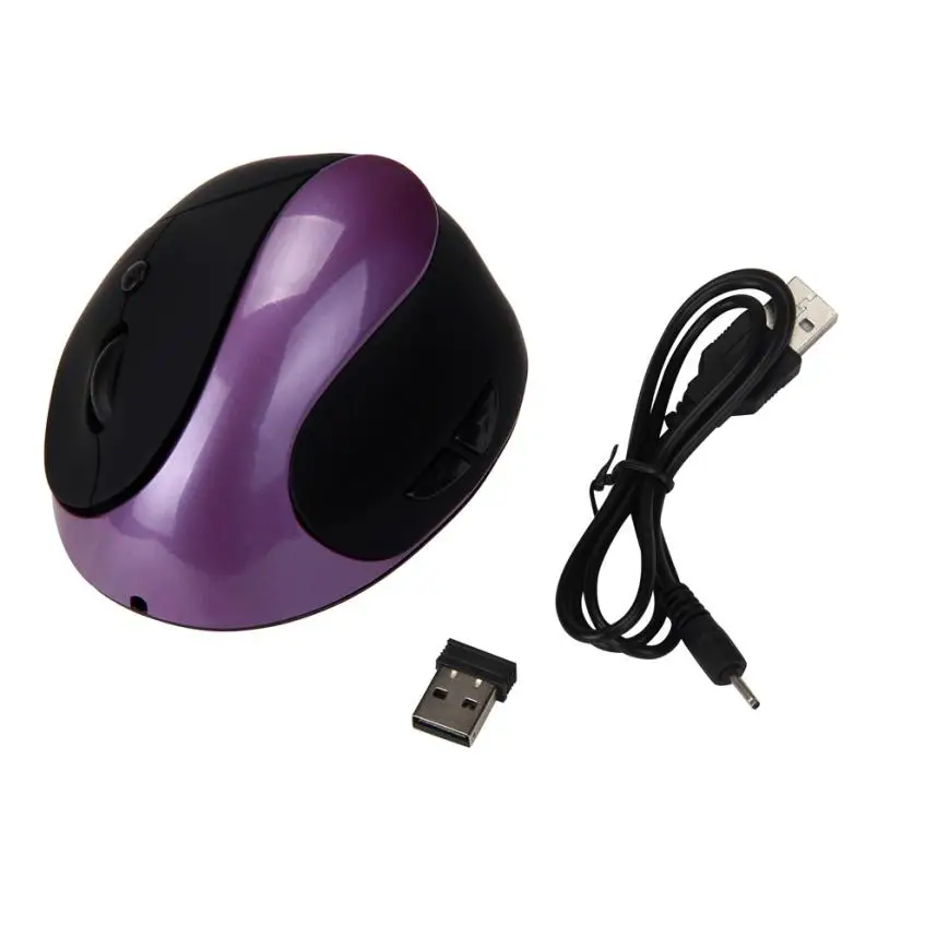 EC2 MOSUNX мода Игровой Мышь Новый 2.4g беспроводное устройство Эргономичный Оптическая USB Вертикальная Мышь 1000/1600 Точек на дюйм Jun6