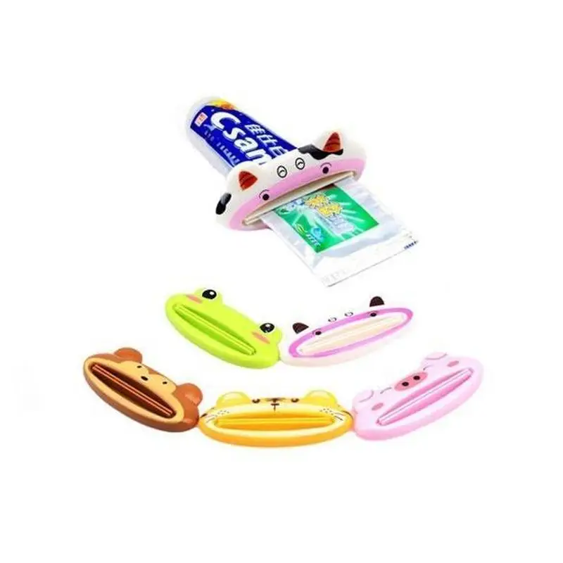 

1PC Random Color Toothpaste Tube Squeezer Toothpaste Squeezer Facial Cartoon Animal Shape Home Kitchen Bathroom Organizer