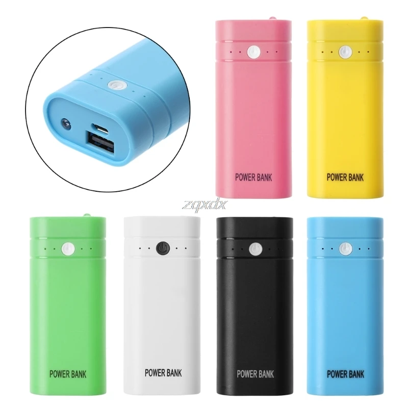 USB Power Bank 2x 18650 Battery Charger Box Shell Case DIY Kit For Phone Z07 Drop