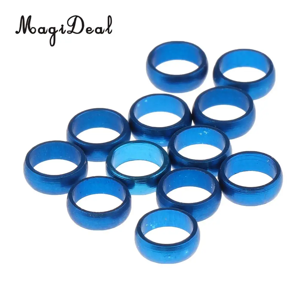 MagiDeal 12 Pieces Dart Sharft Protect Flights O Rings Spare Gripper Ring Blue