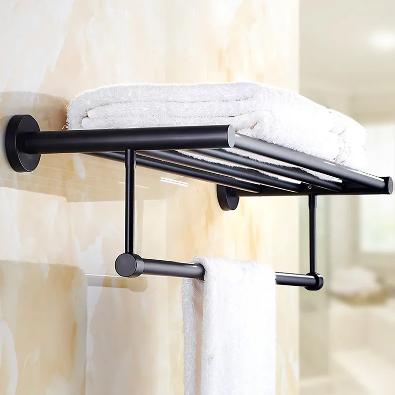 Smesiteli Promotions SUS304 50 60CM Hotel Towel Rack Bathroom Shelf