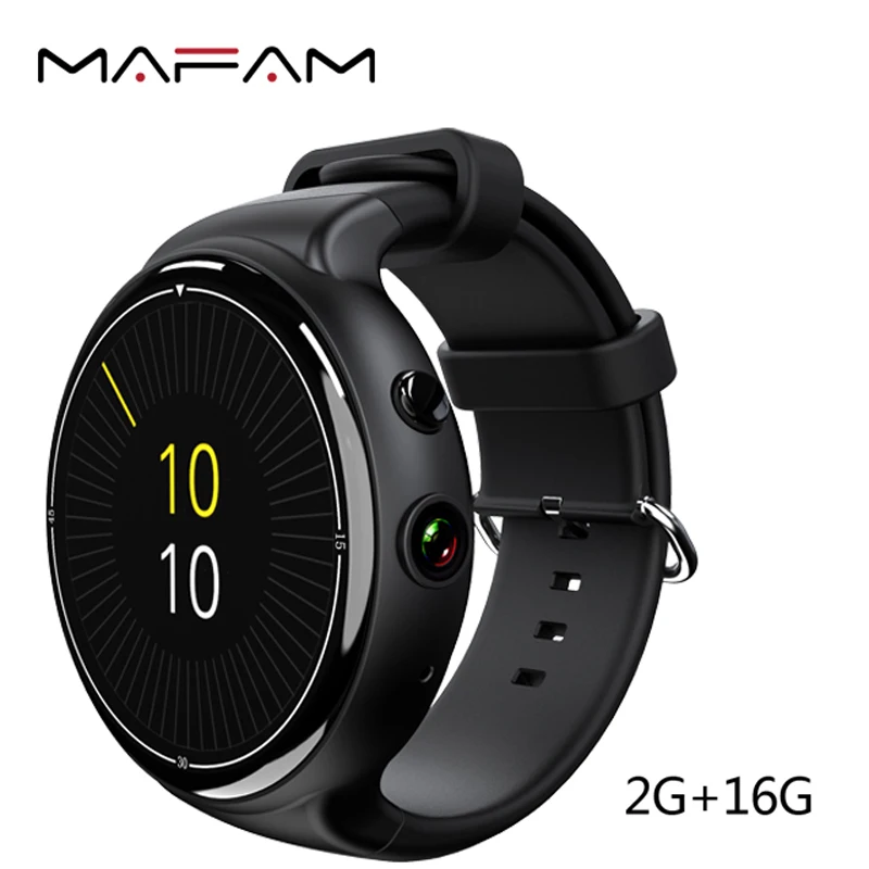 

MAFAM I4 Air 3G Smart Watch 2GB 16GB 2MP Android 5.1 MTK6580 Quad Core Heart Rate Monitor Tracker Bluetooth WIFI GPS Smartwatch