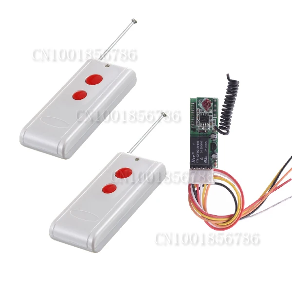 

12V 1CH 20-1000M Max Load 250V 3A Mini wireless switch Pin receiver Board with remote control Momentary Non-Latched/Latched