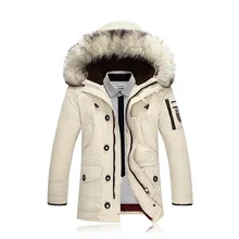 Новинка, мужские теплые пальто, длинные, чистый цвет, мужской пуховик