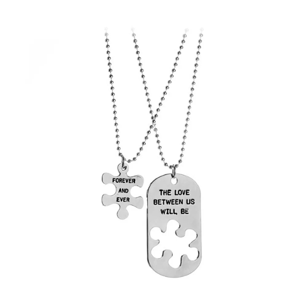 

Moment # N03 2018 Fashion The Love Between Us Splice Lovers Luxury Necklace Stainless Steel Good Birthday Gift New Free Shipping