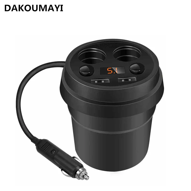 Cup Car Charger 2 USB Display Voltage for lg lg nite