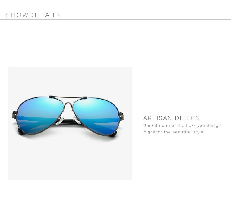 aviator sunglasses men quality brand designer mirro glasses male (3)