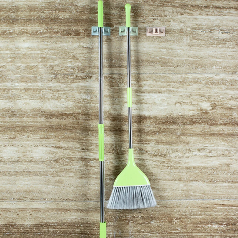 Adhesive Hanging Hook Cleaning Tool Wall Mounted Mop Holder Brush Broom
