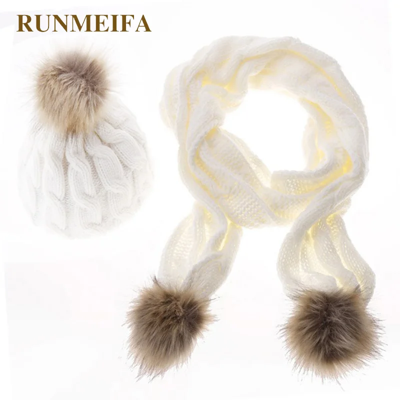 2108 классический модный акриловый Теплый шарф и шапка набор для женщин осень и зима твердый шарф шляпа подарок - Цвет: A