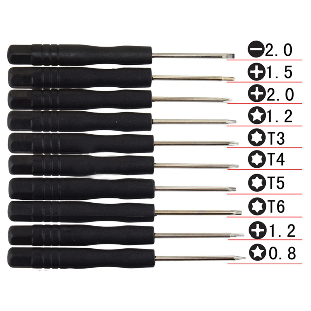 10 в 1 Набор Магнитных отверток Phillips 2 5 0 Torx T3 T4 T5 T6 точек Star 8 для iPhone Samsung iPad PC|t5 t6|torx