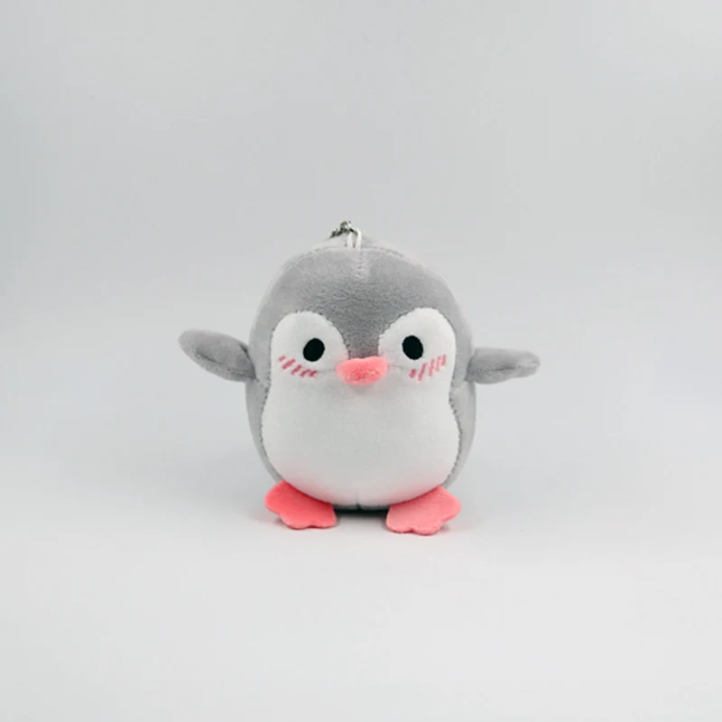 4 цвета милый 12 см Пингвин плюшевый брелок для ключей, Подарочный игрушки
