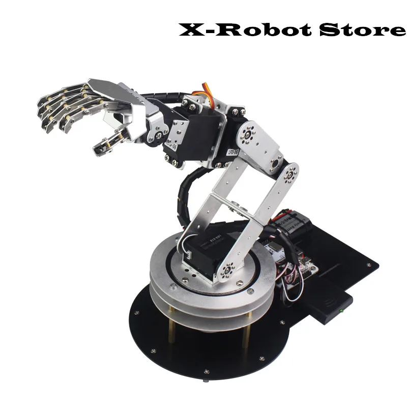 Humanoid ロボットアーム6dof5,サーボモーター,arduinoアーム,5本指,合金ダンスグローブ,リモートコントロール|null| -  AliExpress