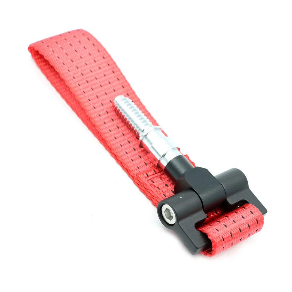 Dongzhen 1x العالمي سيارة مقطورة الدائري سحب هوك حزام 5000lb مقطورة لسيارات bmw e46 e30 e32 e36 e90 e91 اكسسوارات السيارات