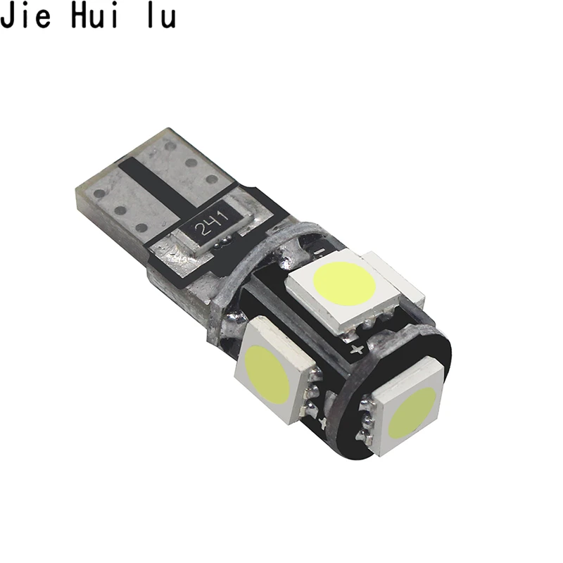 1 шт. автомобильные светодиодсветодиодный лампы T10 5 SMD 5050 W5W 194 5SMD|Сигнальная лампа|
