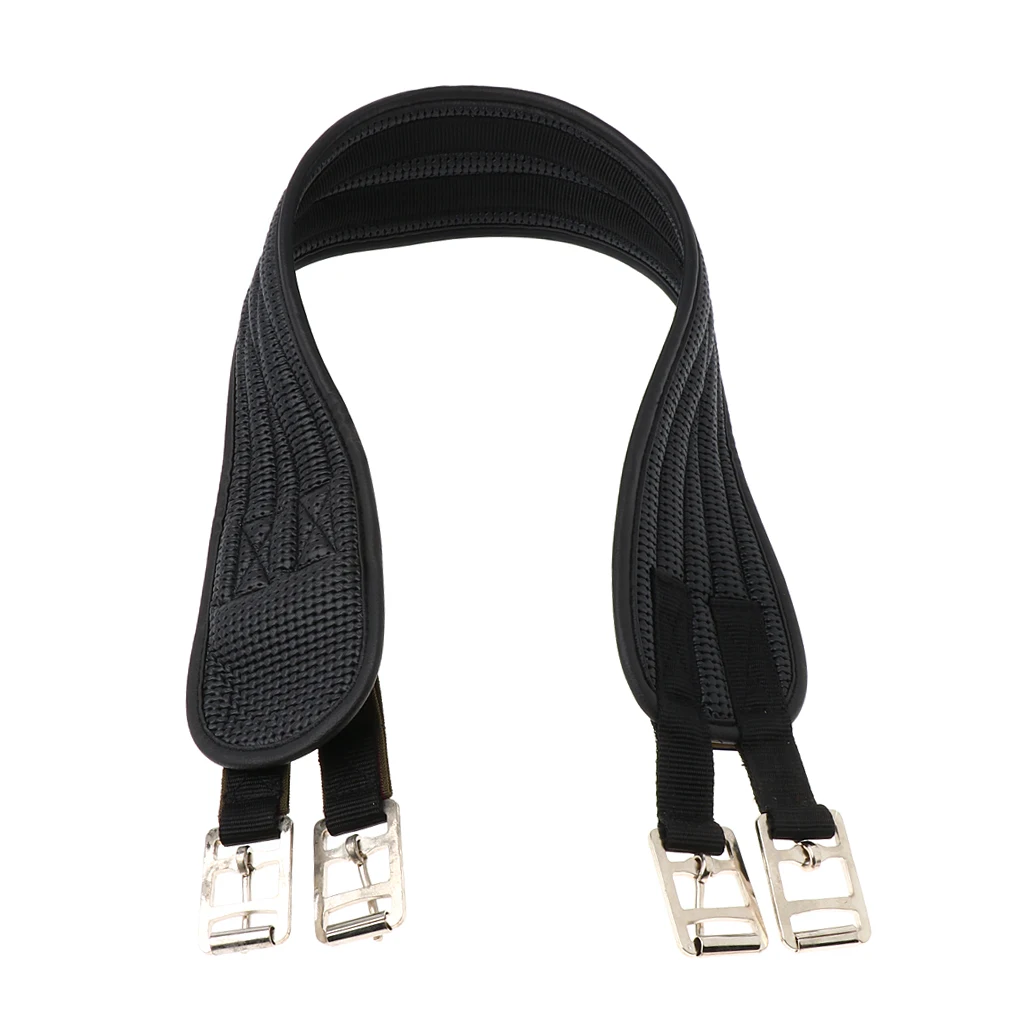 2019 New Hot Selling Padded Equestrian Non Slide Horse Girth with Strap Pony Belly Cinch Buckle 120cm Horse Girth with Strap 