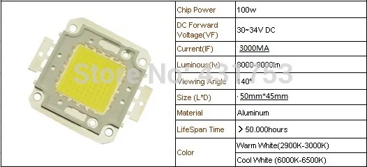 100W 1