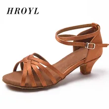 3.5cm/4cm Children Girls Ballroom/Latin Dance Dancing Shoes Professional Tango Dance Shoes Heeled Salsa Shoes Women