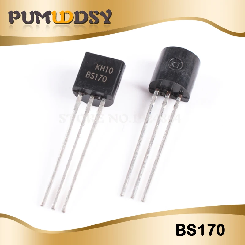 

100pcs/lot BS170 TO-92 MOSFET N-CH 60V 500MA Best quality IC