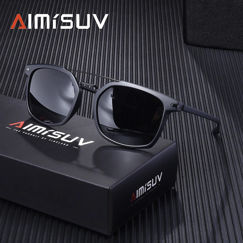 

AIMISUV Ultralight TR90 Pilot Sunglasses Men Polarized Driving Sun glasses Male Goggles Brand Design UV400 Gafas De Sol AMS'806