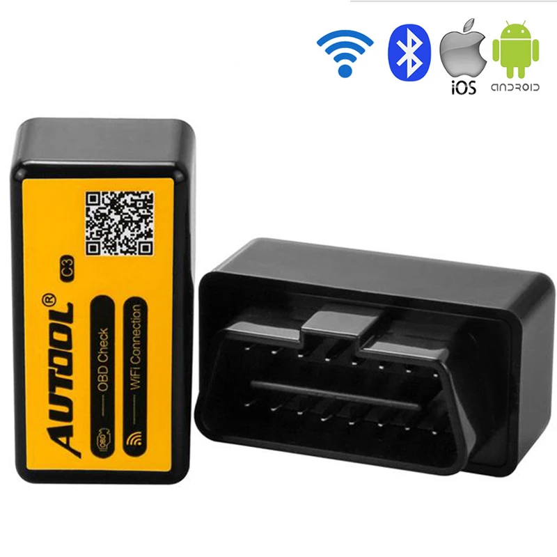 

MR CARTOOL C3 OBD2 WiFi /Bluetooth ELM327 v1.5 Car Diagnostic Scan Tool PIC18F25K80