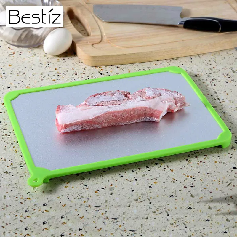 Fast Defrosting Tray Board Aluminum Rapid Thawing Tray Plate Magic Thaw