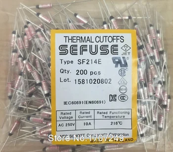 

Free Shipping 5PCS NEW SF214E SEFUSE Cutoffs Thermal Fuse 216C 216 Degree 10A 250V Metal fuse SF214E
