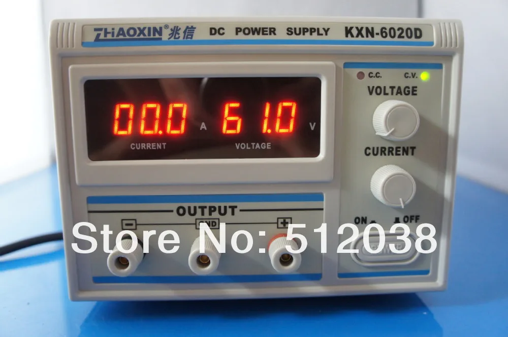 KXN-6020D высокомощный импульсный источник питания постоянного тока 0-60 V 0-20A