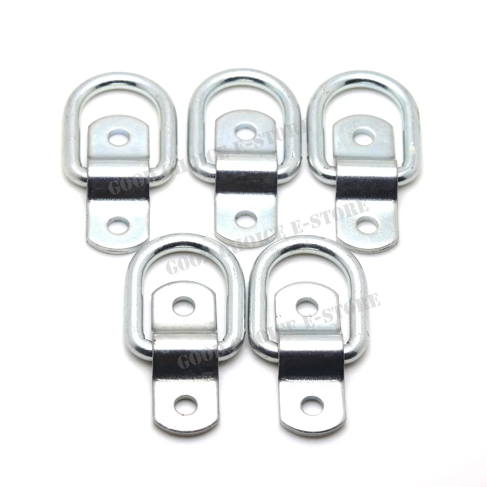 

5pcs/Lot Surface-Mounted D-Ring Tie-Down Lifting Anchors,Strong Steel for Loads on RV Campers,Trucks,Trailers,Boats,Vans;