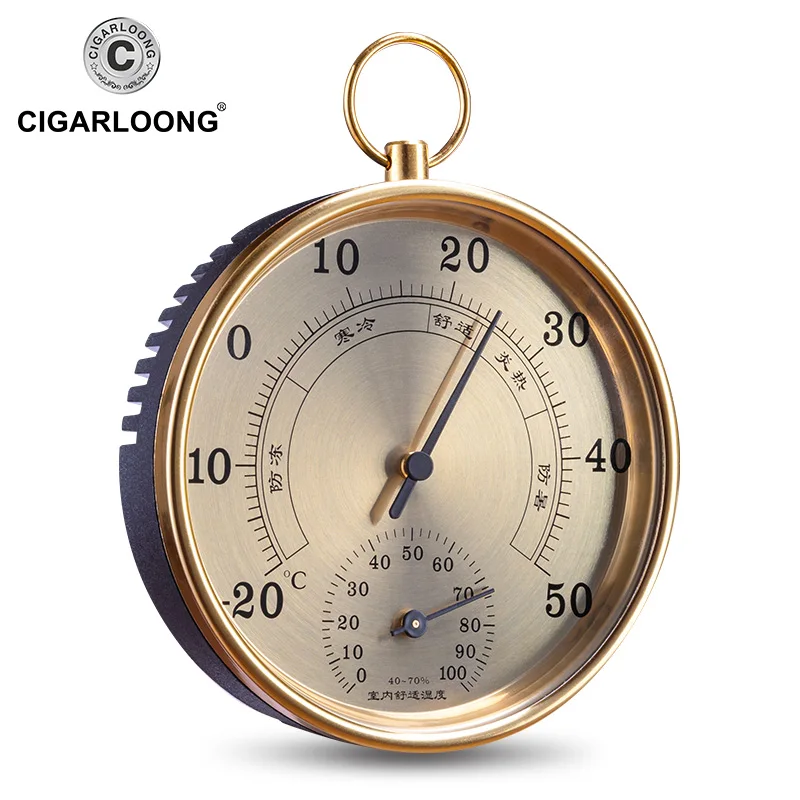 Professional Accurated Cigar Hygrometer Humidor Humidifier Portable