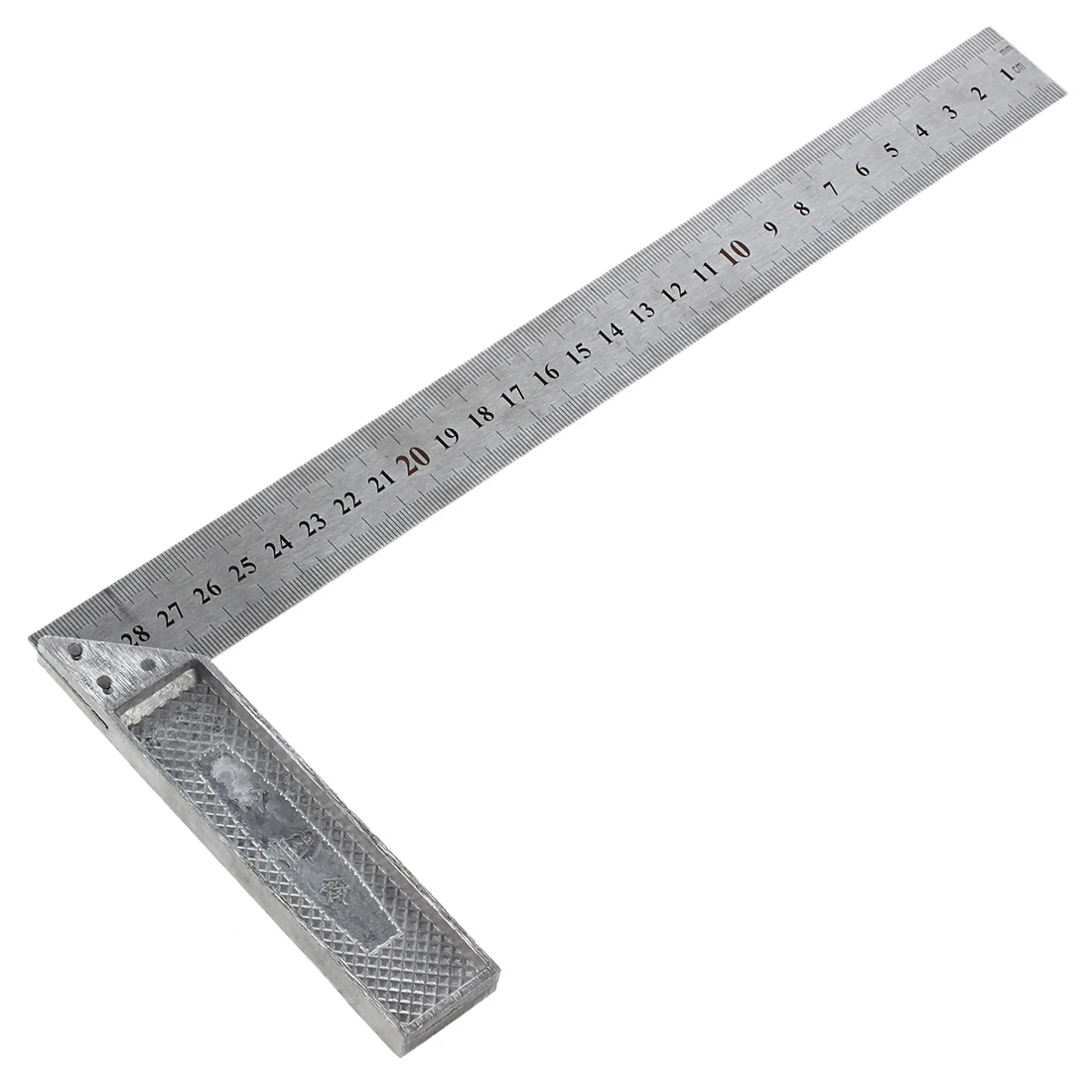 Best 30cm Stainless Steel Right Measuring Angle Square Ruler ^^
