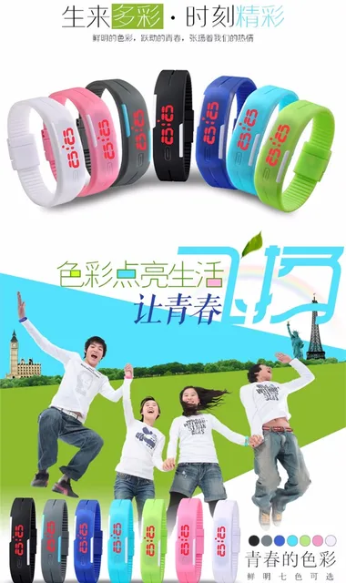 Digital wristwatch Men Women Bracelet LED Watches relogio masculino saat sport m Digital wristwatch Men Women Bracelet LED Watches relogio masculino saat sport m