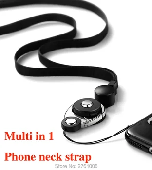 Detachable Phone Lanyard Ring Cell Phone Tether Neck strap Holder Wrist Strap Ring For mobile phone