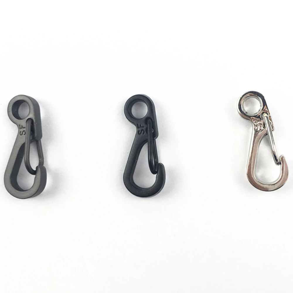 

5PC/Lot Outdoor MinI Carabiner Outdoor Spring Clip Buckle Keychain Mosqueton For Camping Hiking EDC Tool AA34-5P