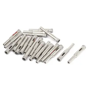 

8mm Diamond Coated Core Drill Bits Porcelain Glass Tile Hole Saw 20pcs