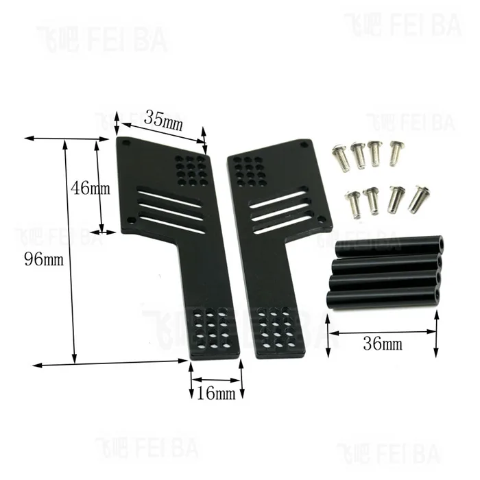 

1 Set Car Shell Fixing Mount Plate Connecting Parts For 1:10 RC Crawler Axial SCX10 Modify To Tamiya RC4WD TF2 Car Model
