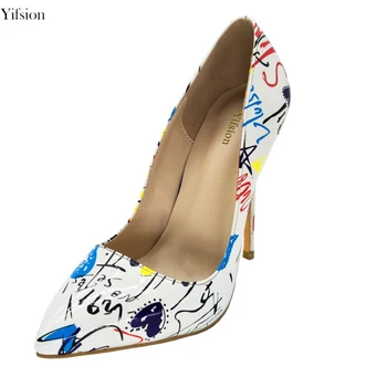 

Olomm New Spring Women Slip-On Shiny Pumps Sexy Stiletto High Heels Pumps Pointed Toe Ladies Pumps Shoes Women US Size 4-10.5