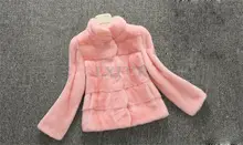 Luxurious Real Whole-hide Stripe Mink Fur Coats Womens Graceful Mink Jacket Natural Mink Fur Overcoat Fashion Pink LX00369