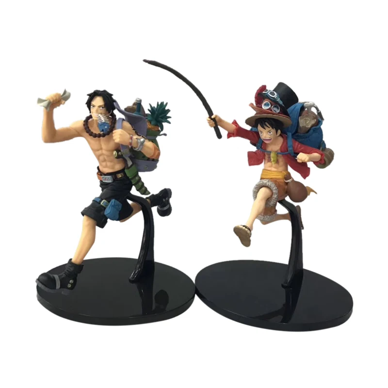 

2 Styles Anime One Piece MANIA PRODUCE Luff Ace PVC Action Figure Doll Collectible Model Toy Christmas Gift