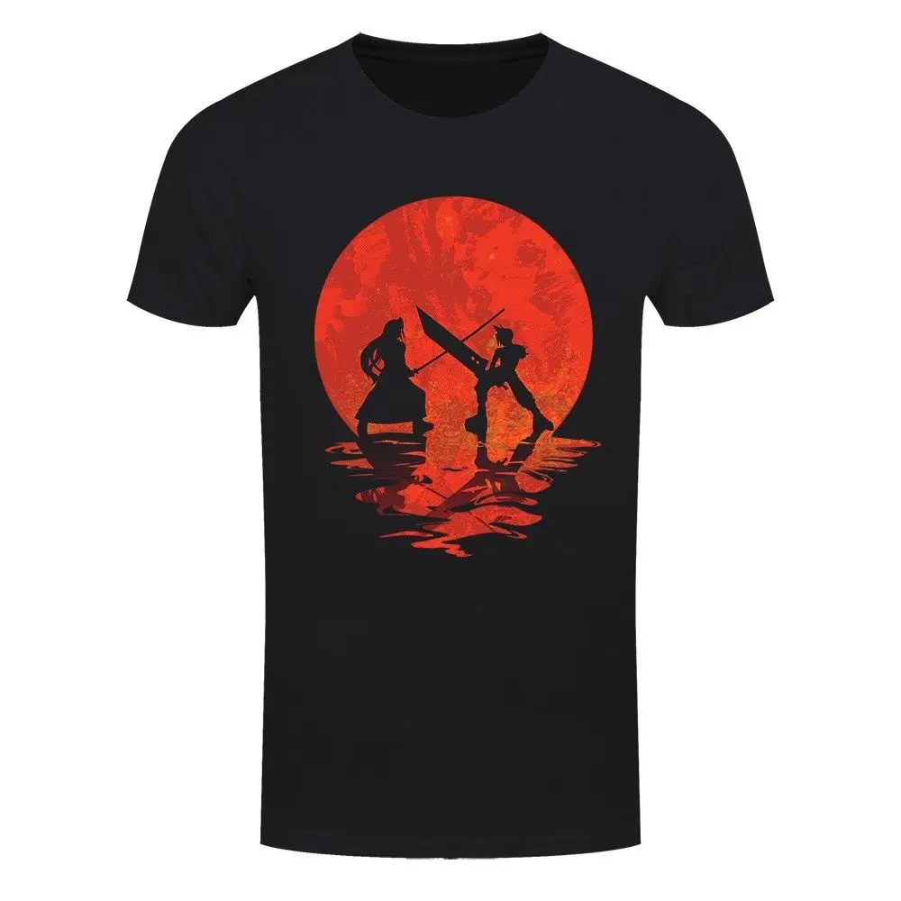 

Cloud Vs Sephiroth Men's Black T-shirt High Quality Custom top tee