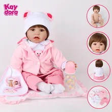 KAYDORA Bebes куклы Reborn 22 дюймов 55 см силиконовая кукла Reborn Baby кукла художника ручной работы Реалистичная Menina малыш Bonecas подарок на день рождения