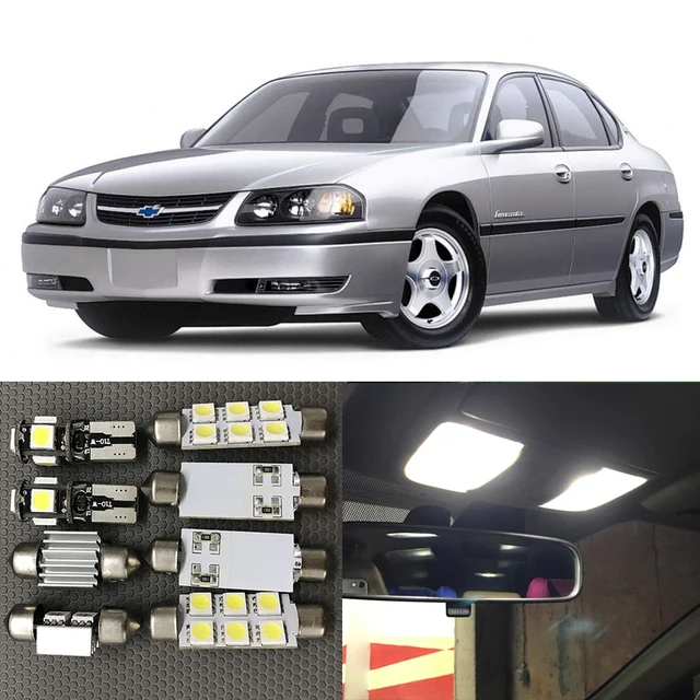 13pcs White Led Light Bulbs Interior Package Kit For 2000 2005 Chevy 13pcs White Led Light Bulbs Interior Package Kit For 2000 2005 Chevy Chevrolet Impala Step Courtesy Dome Map License Plate Lamp